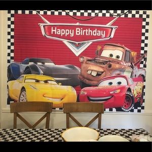 Cars birthday banner